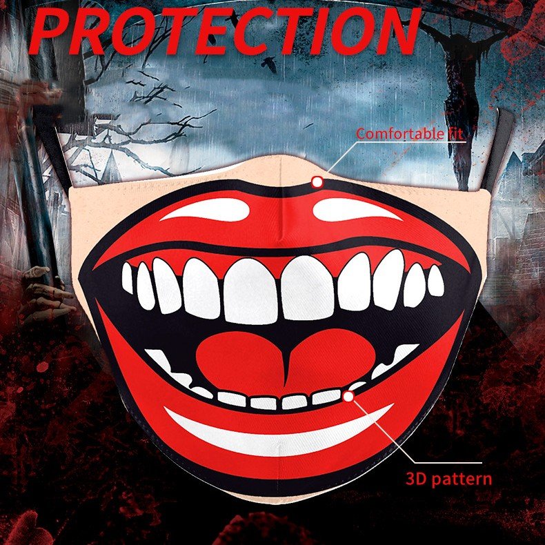 Double-Layer Halloween Ear Mask with Fun Design