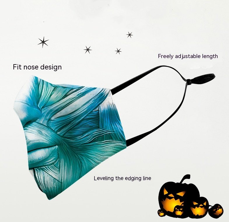 Halloween Clown Double-Layer Dust Mask