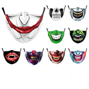 Halloween Clown Dust Mask - Double-Layer Protection