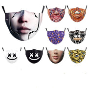 Halloween Double Layer Dustproof Protective Mask