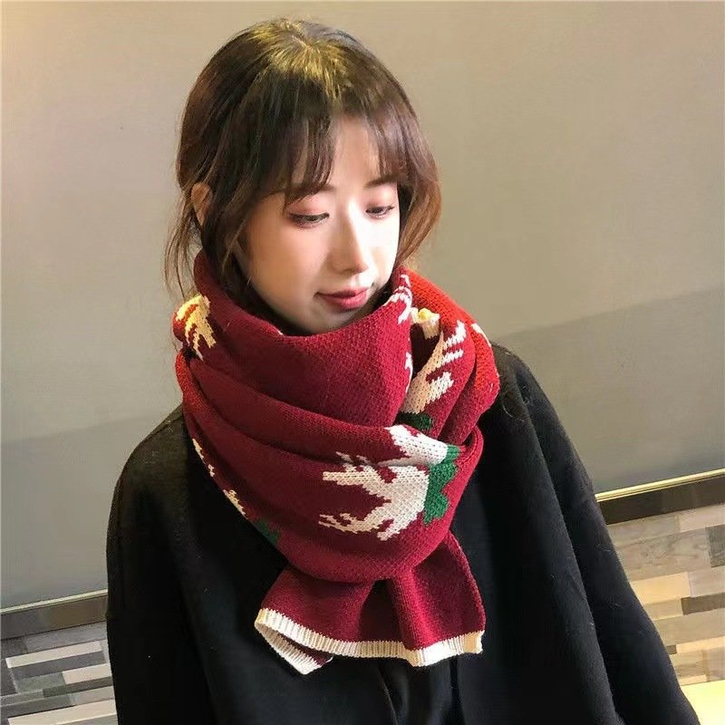 Cozy Christmas Deer Scarf - Keep Warm this Winter