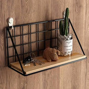 Metal Floating Shelf – Punch‑Free Wall‑Mounted Storage Rack