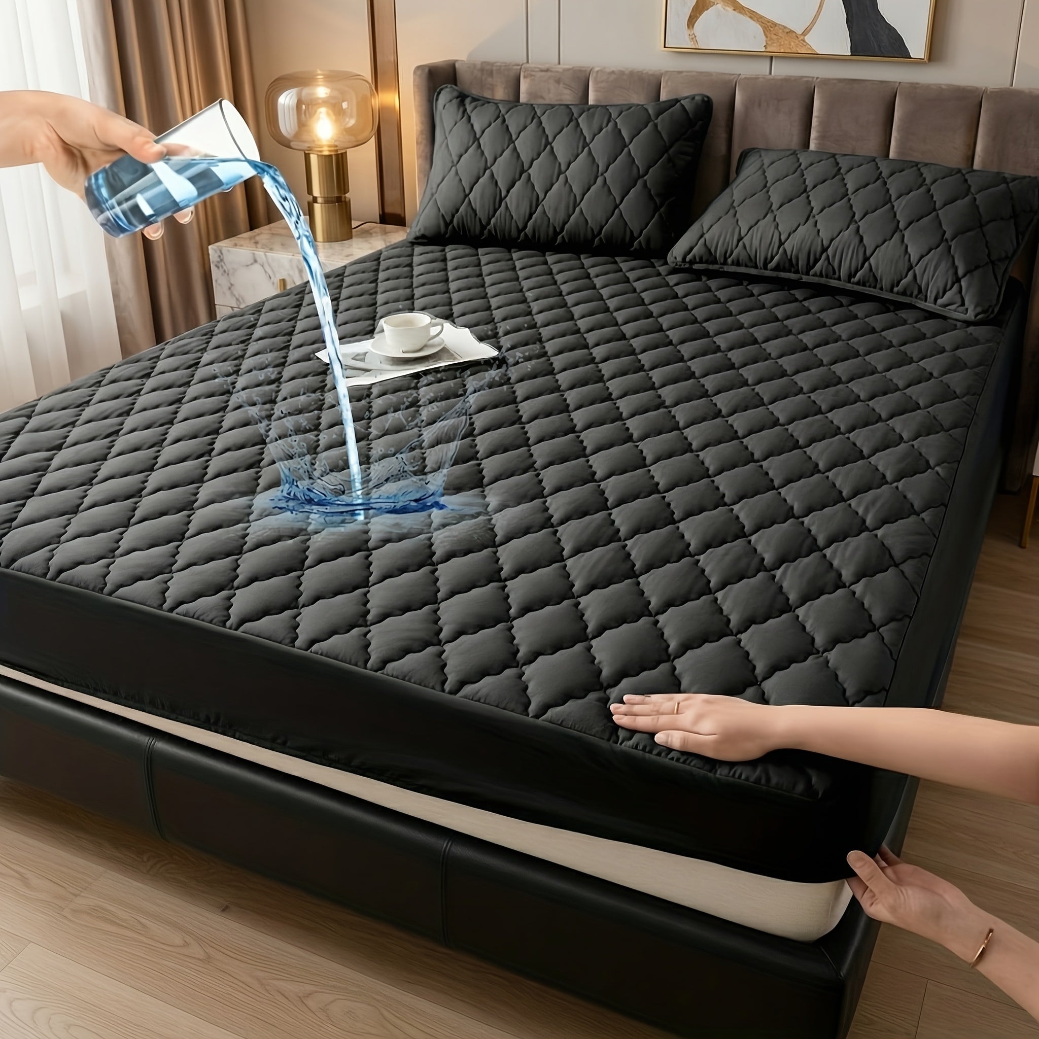 Waterproof Mattress Protector, Deep Pocket for 15-Inch Mattresses