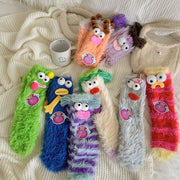 Women's Cartoon Socks Extra Thick Warm Mid-calf Length