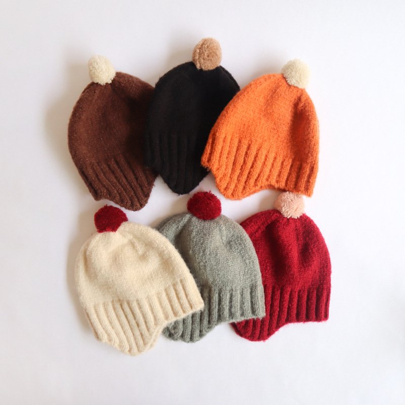 Cozy Earflap Knit Hats for Baby - Autumn & Winter