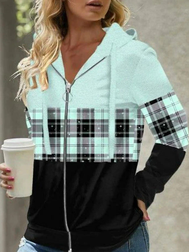 Loose Retro Hooded Hooded Zipper Sweatshirt