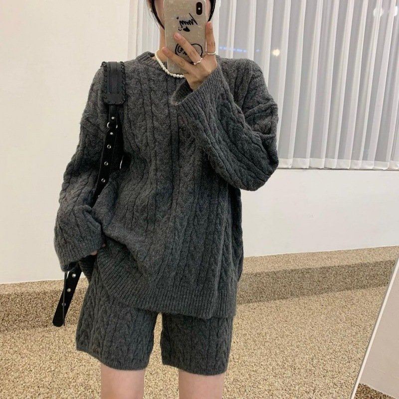 Cozy Idle Style Sweater Set