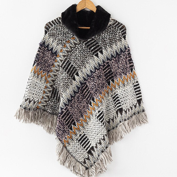 Warm Knit Shawl Wrap