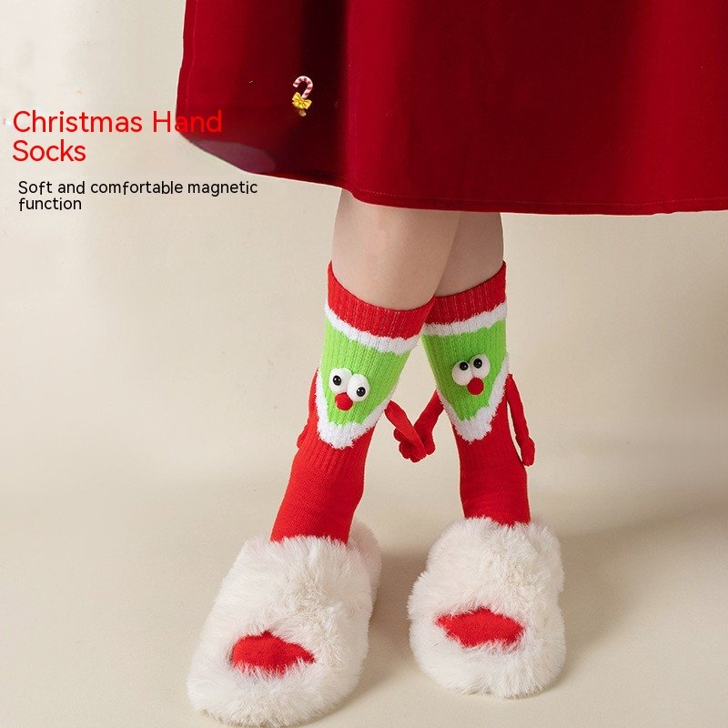 Cozy Christmas Red Socks for Women
