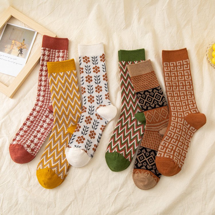 Vibrant Floral Knee-High Socks for Girls
