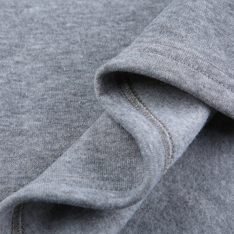 Women's Contrast Color Striped Stitching Small V-neck Design Loose-fitting Casual Pullover Female