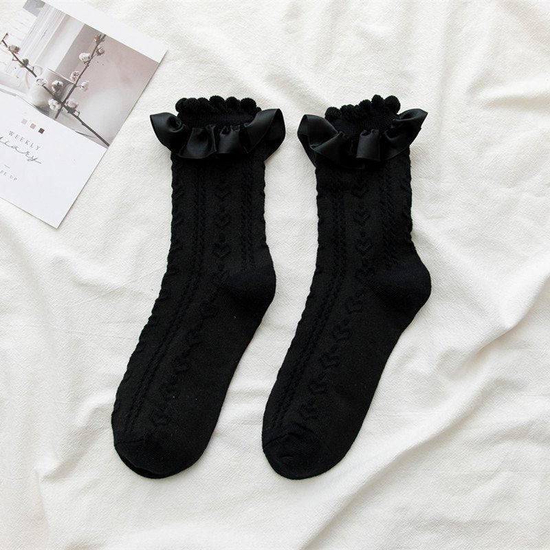 Adorable Lolita Lace Socks for Women