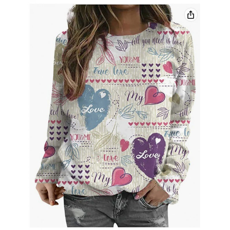 Women's Casual 3D Digital Printing Sweater