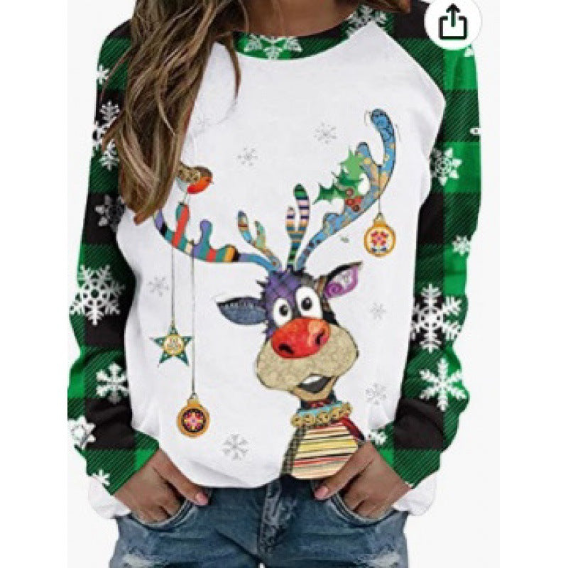 Women's Casual 3D Digital Printing Sweater