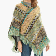 Stay Warm in Style with Retro Green Shawl