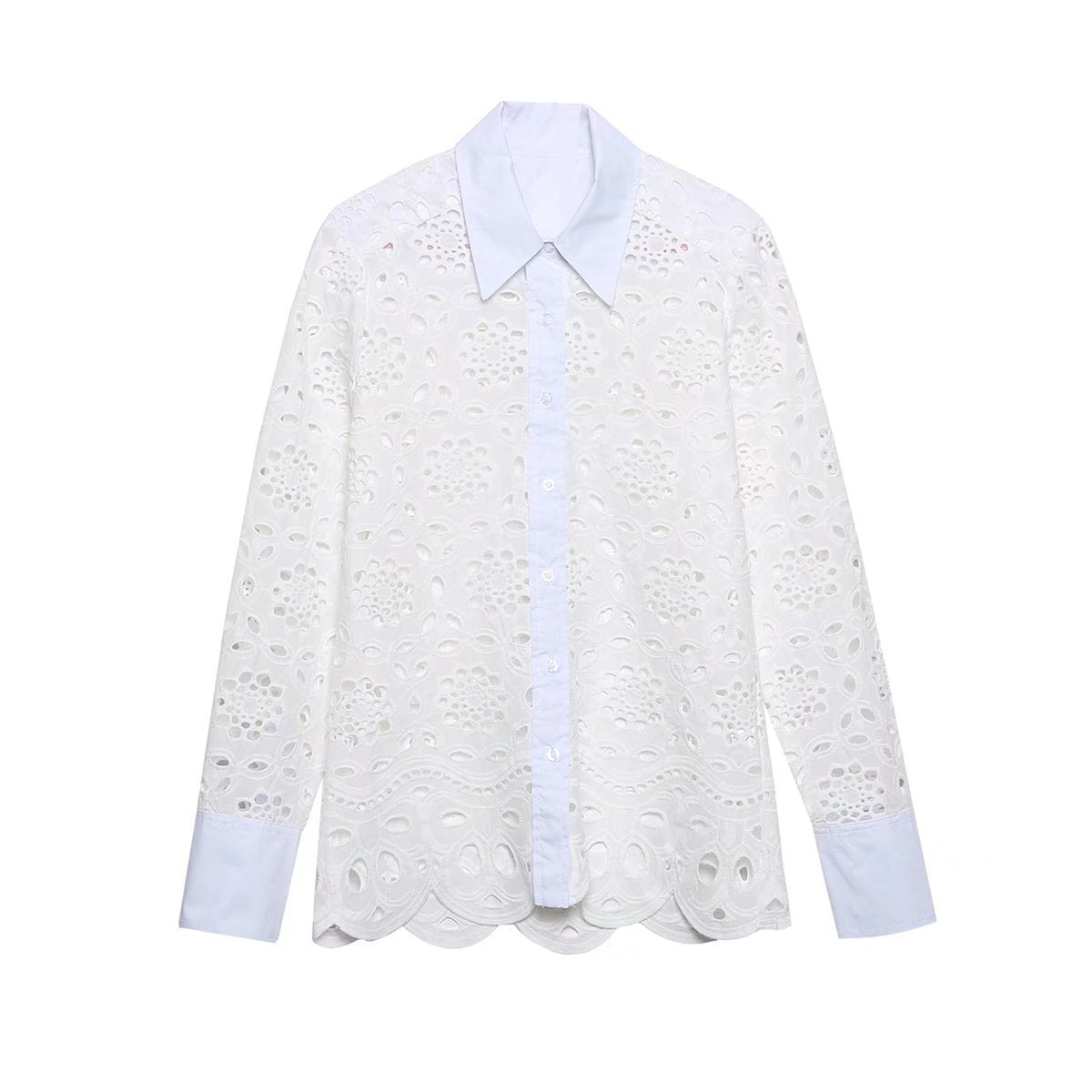 Temperament Embroidery Blouse Skirt Set - Summer Fashion Two-piece Suit