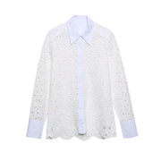 Temperament Embroidery Blouse Skirt Set - Summer Fashion Two-piece Suit