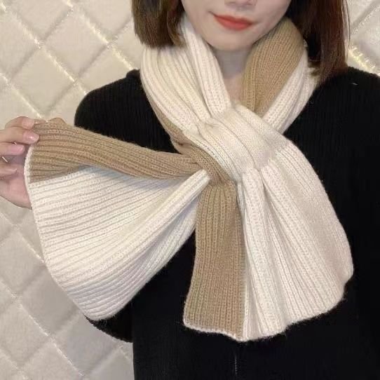 Warm Colorblock Scarf for Men & Women