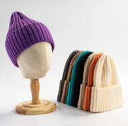 Women's Korean-Style Knitted Beanie Hat - Warm & Breathable
