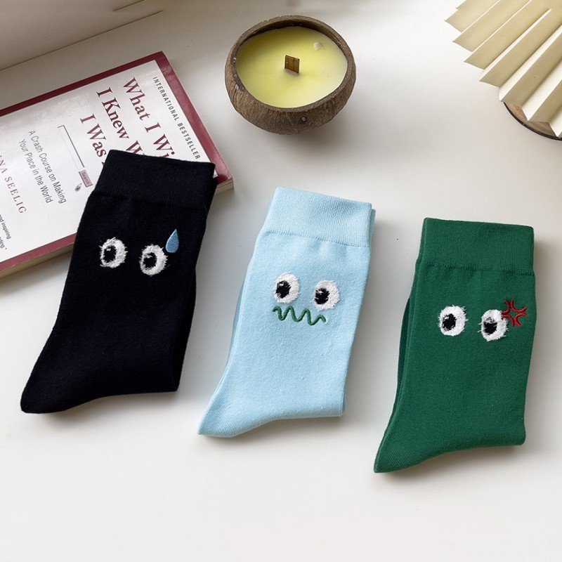 Cozy Embroidered Socks
