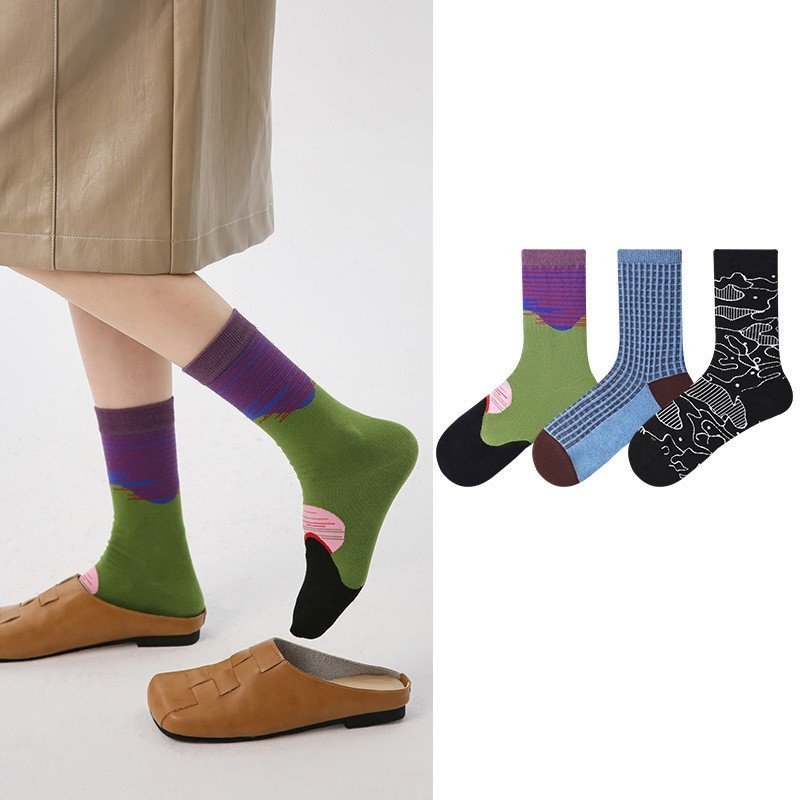 Warm Plaid Socks