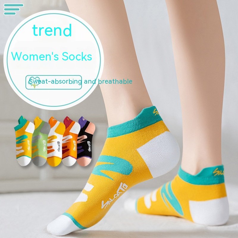Cotton Graffiti Socks for Women - Breathable & Non-slip