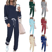 Loose-Fit Plus Size Long Sleeve Casual Suit for Women