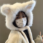 Cozy Fox Ears Plush Hat for Women