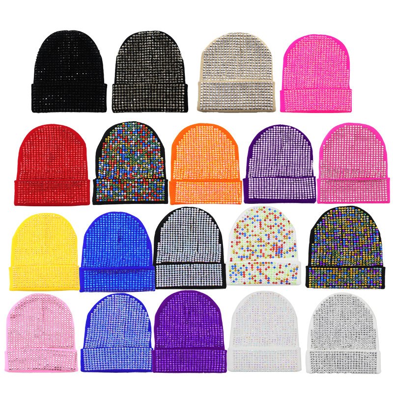 Warm Diamond Wool Hats for Women