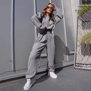 Corduroy Long Sleeve Pullover Set