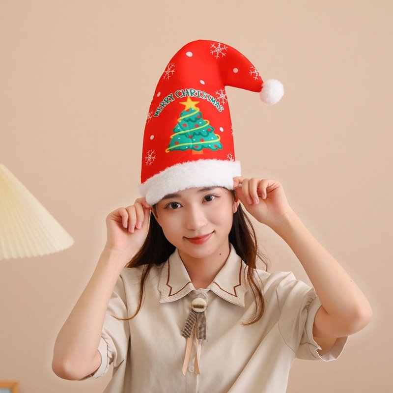 Festive Conical Christmas Hat for Women