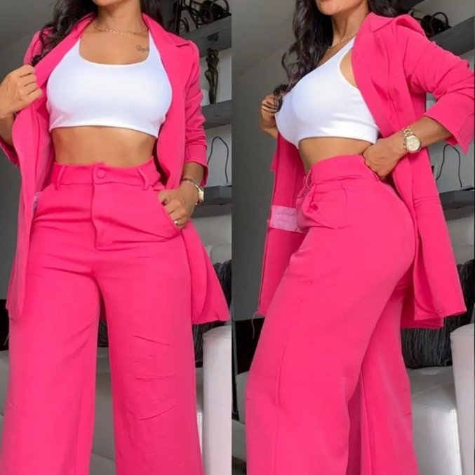 Temping Pink Suit Set for Women