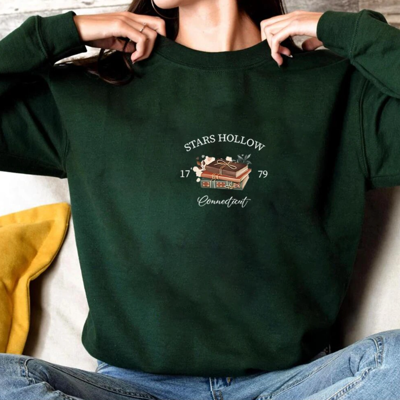 European And American Autumn And Winter Loose All-matching Round Neck Print Sweatshirt