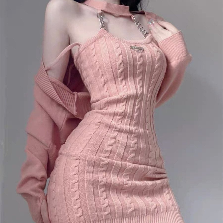 Temperament Commute Skirt Petite Set