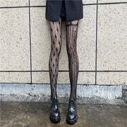 High-Elasticity Diamond Mesh Stockings for Women