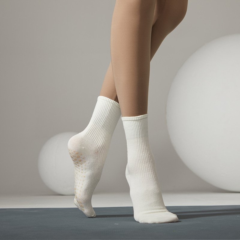 Non-Slip Yoga Socks for Women - Mid-Calf Length