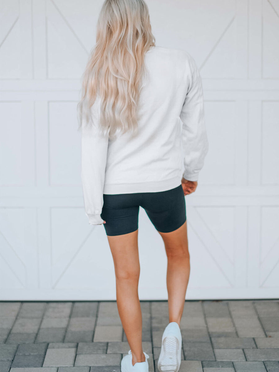 Leopard Print Color Block Pullover Sweater