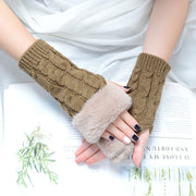 Stay Warm in Style: Knitted Half Finger Gloves