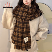 Warm Plaid Scarf for Women