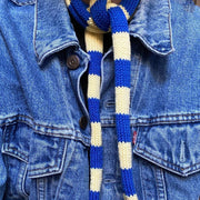 Add a Pop of Style with Thin Striped Scarf