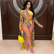 Sexy Print Two-piece Swimsuit for Women