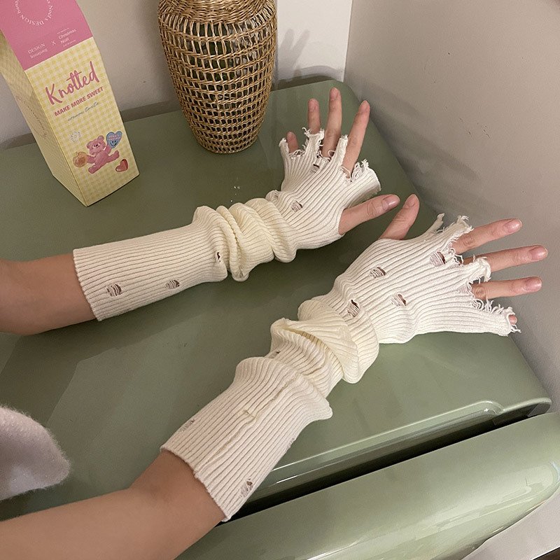 Stay Warm & Stylish Multi-Color Knit Gloves for Women