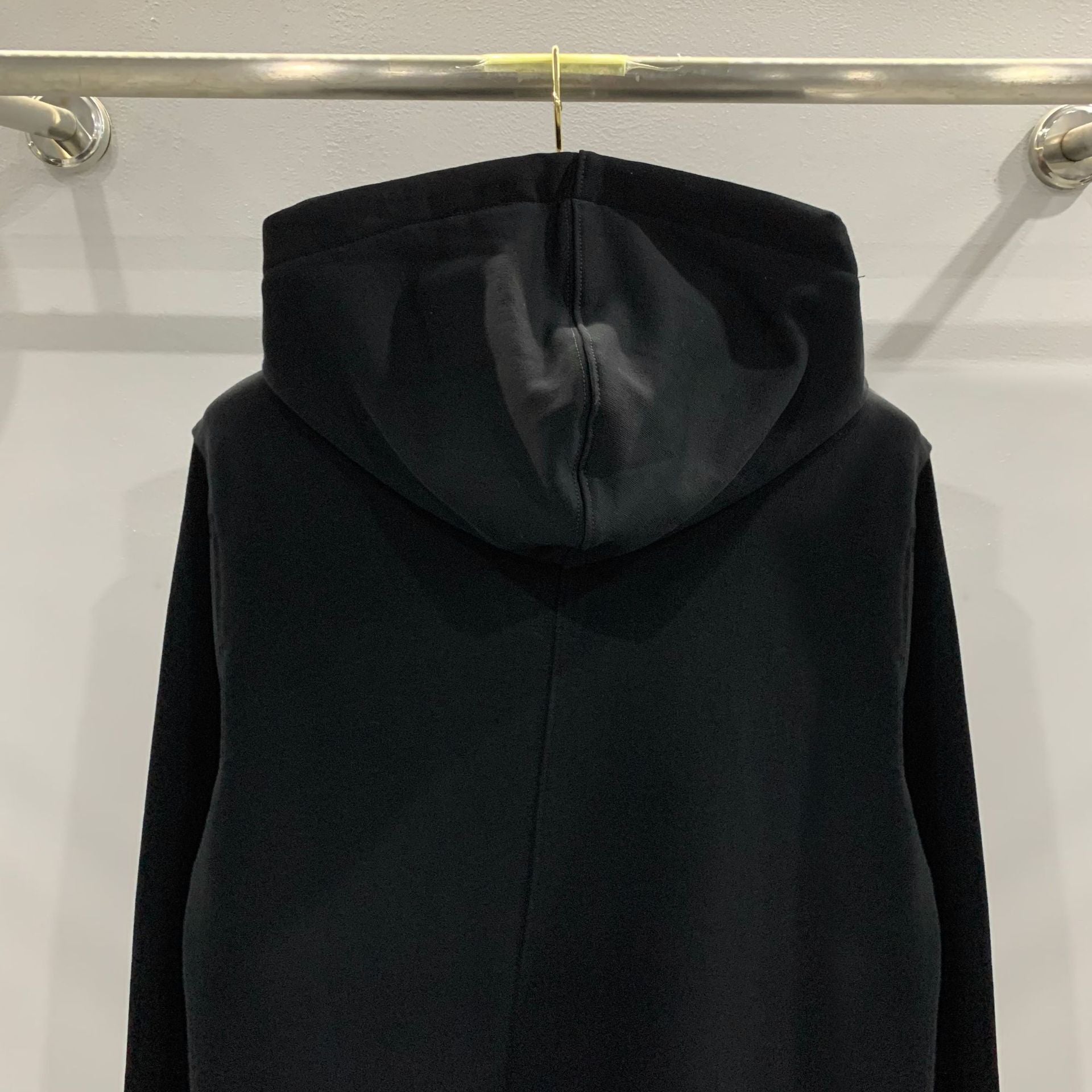 Cozy Black Fleece-Lined Drawstring Pullover Hoodie