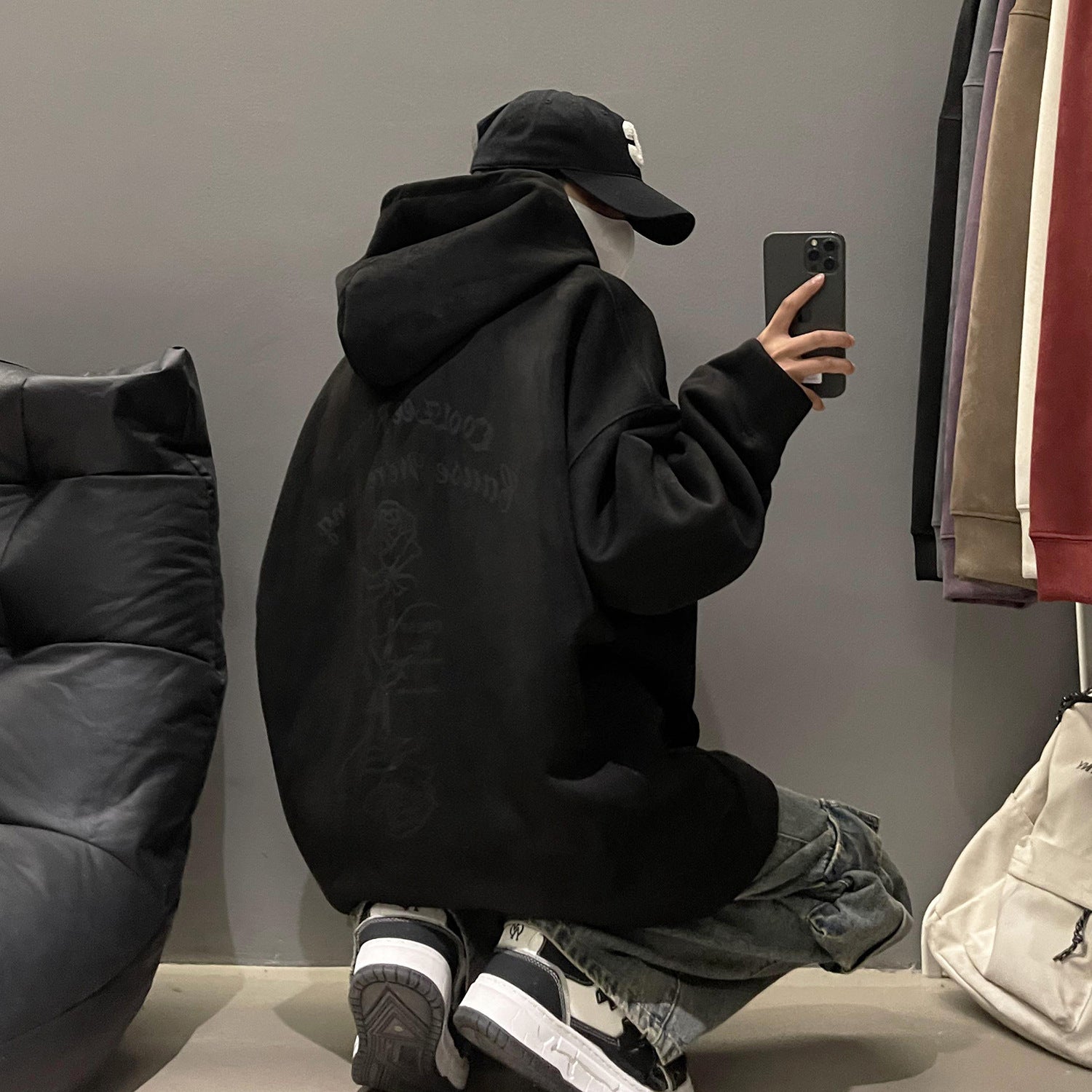 Women's Suede Hooded Pullover Cozy Casual Sweatshirt