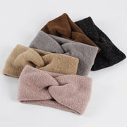 Wool French Cross Hairband for Women