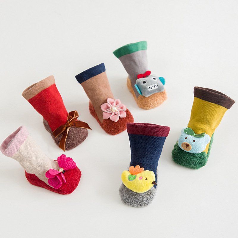 Keep Little Feet Safe with Non-slip Mid-calf Kids' Floor Socks