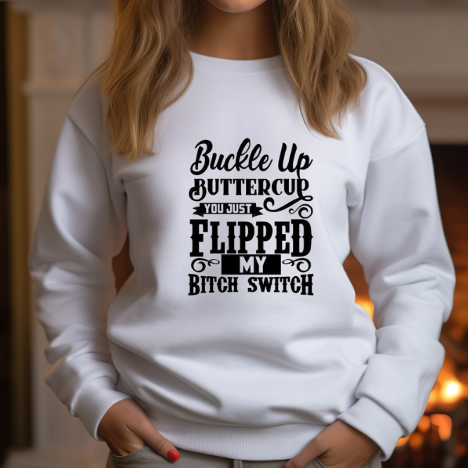 Chic Letter Print Butterfly Sweatshirt