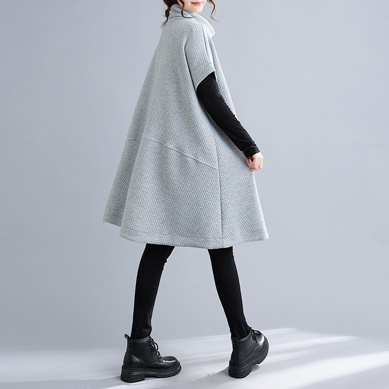 Cozy Turtleneck Midi Sweater Dress for Casual Chic Style