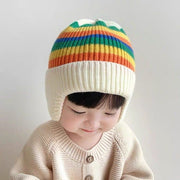 Keep Warm Girls' Knitted Wool Earmuffs Hat