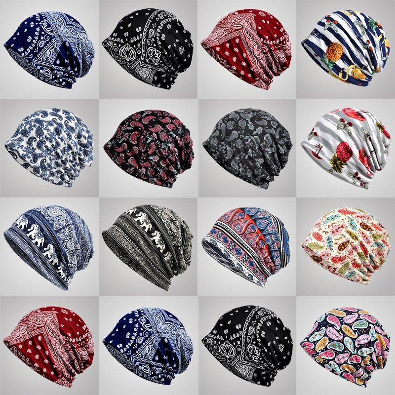 Women's Casual Pullover Hats with Paisley Print